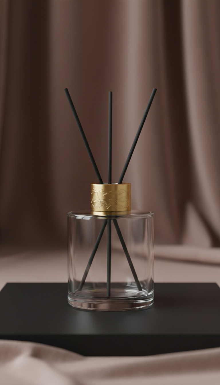 Reed Diffuser with Gold Detailing