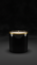 Gilded Noir Candle Gold Accent Band