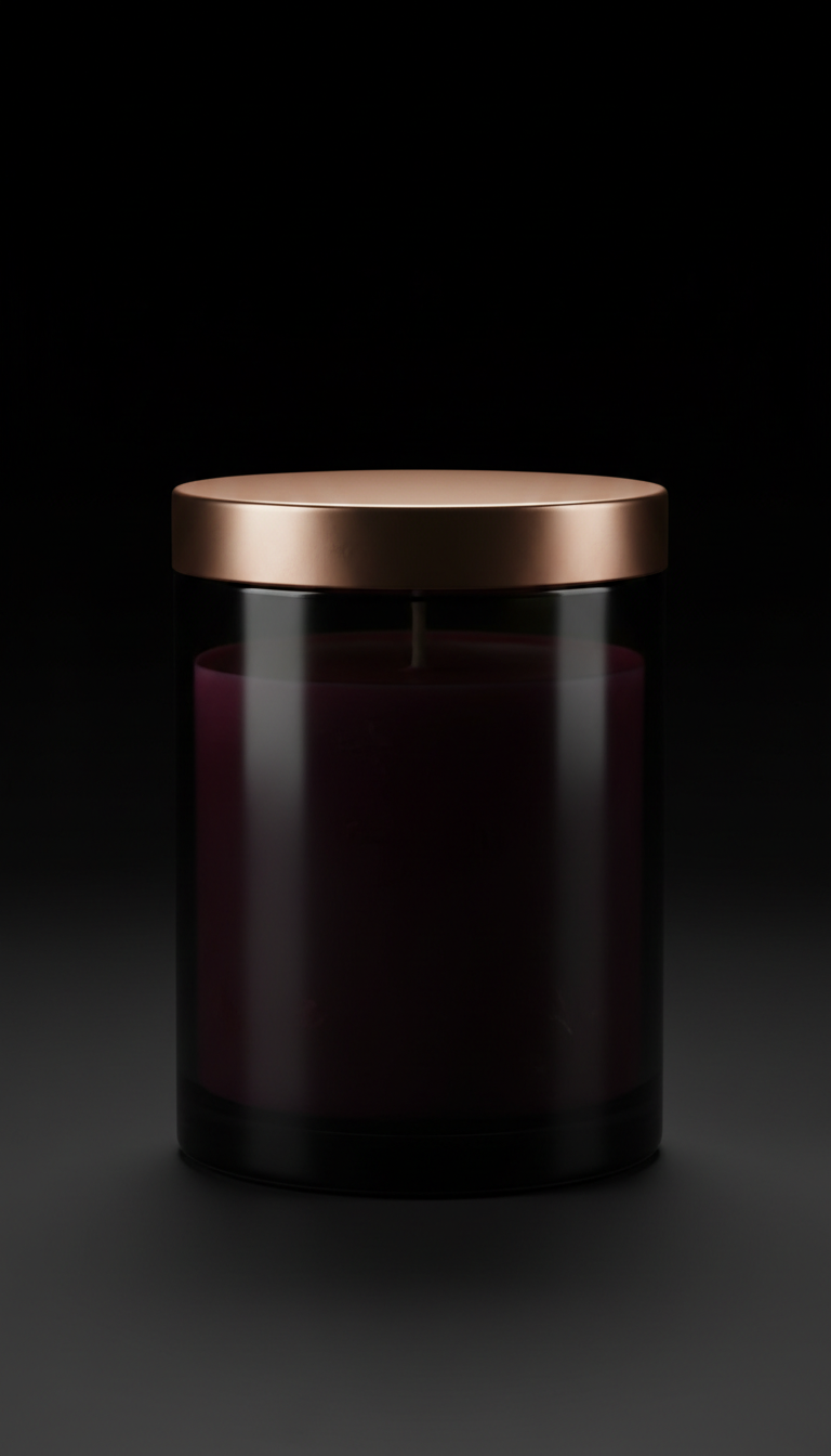 Midnight Rose Soy Candle Rose Gold Lid