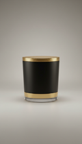 Soy Wax Candle Matte Black Glass