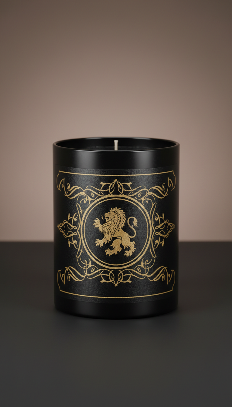 Black Soy Wax Candle in Matte Jar