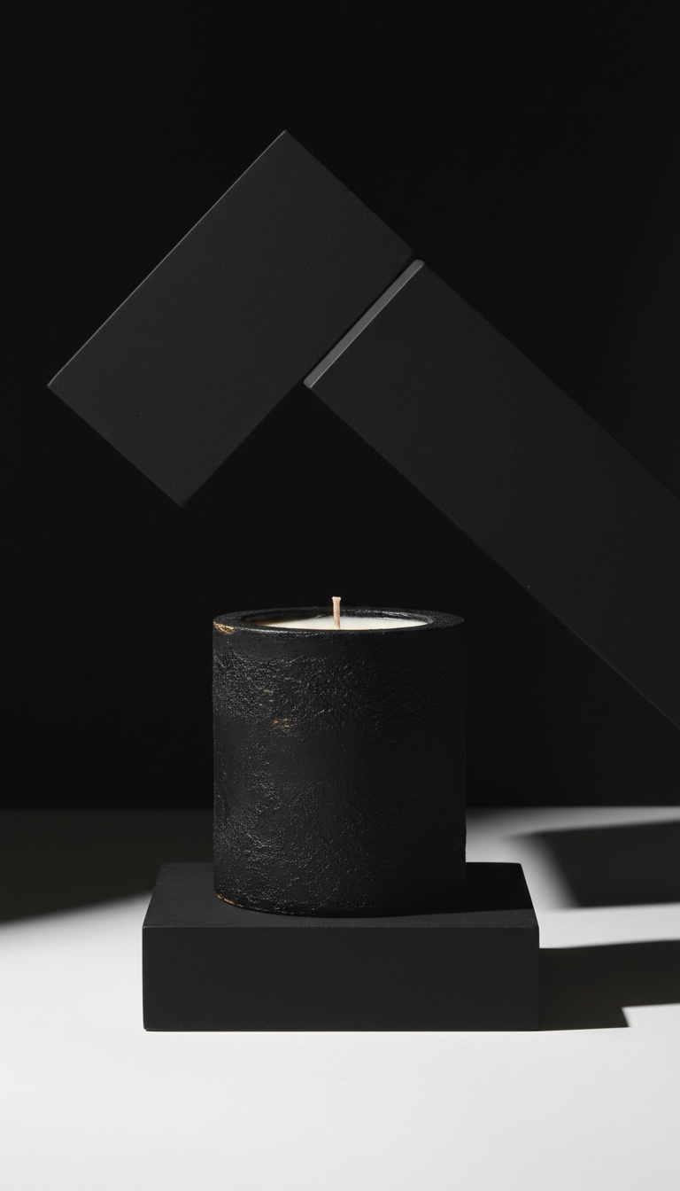 Matte Black Soy Wax Candle