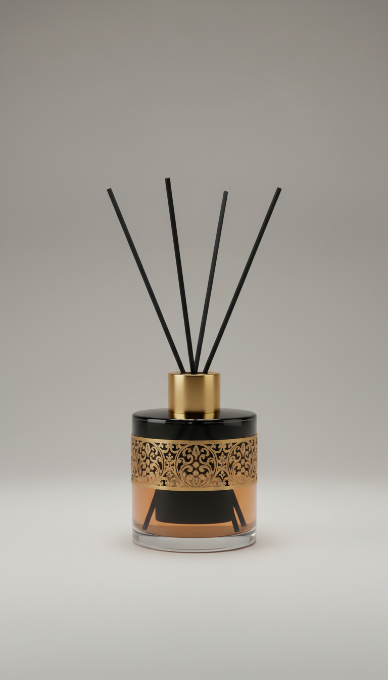 Reed Diffuser Slender Black Glass