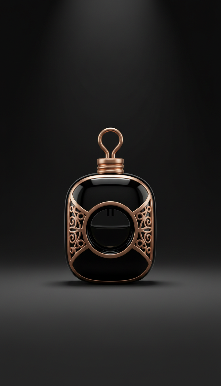 Shadowed Romance Car Freshener Rose Gold Detail